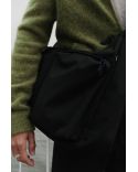 BLACK TECHNICAL MESSENGER BAG