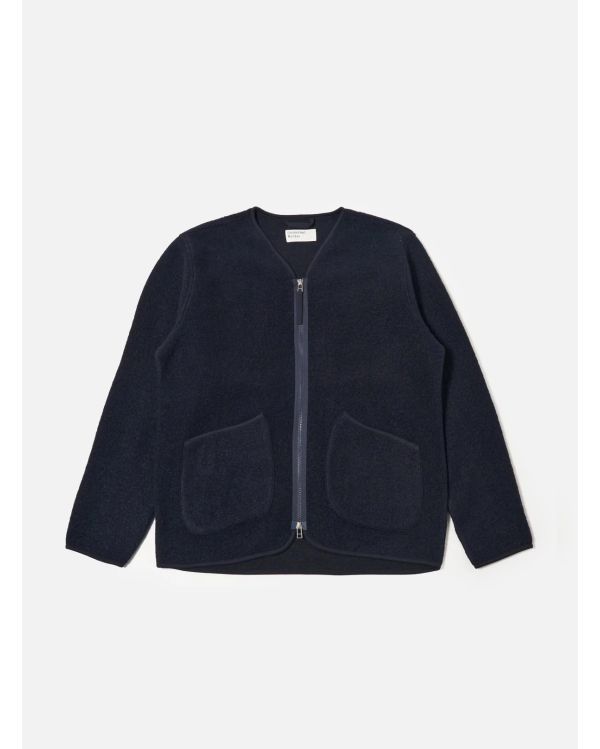 NAVY ZIP LINER JACKET