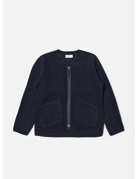 NAVY ZIP LINER JACKET