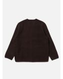 CARDIGAN LAINE POLAIRE MARRON