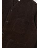 CARDIGAN LAINE POLAIRE MARRON