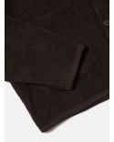 BROWNWOOL FLEECE CARDIGAN