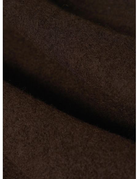 BROWNWOOL FLEECE CARDIGAN