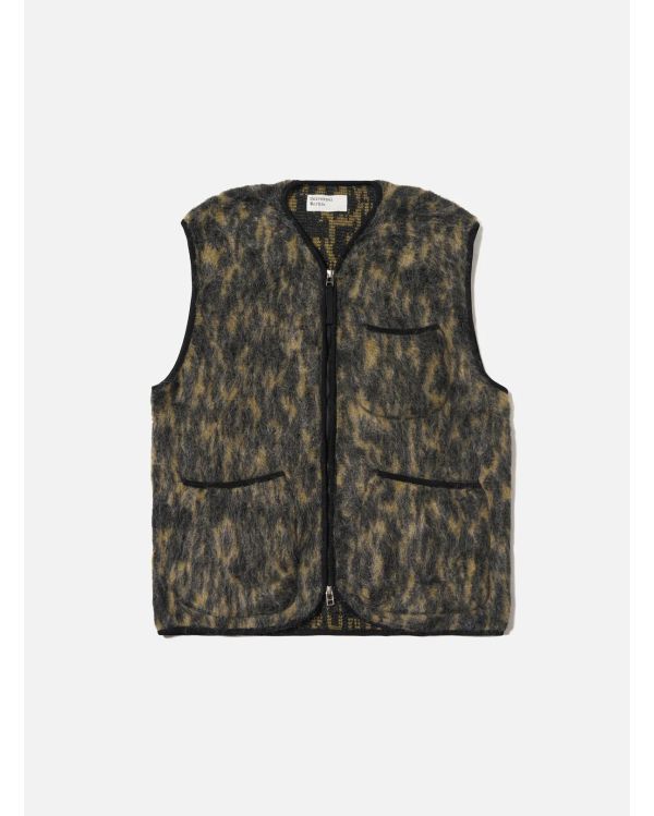 CHARCOAL DOLCE FLEECE ZIP GILET