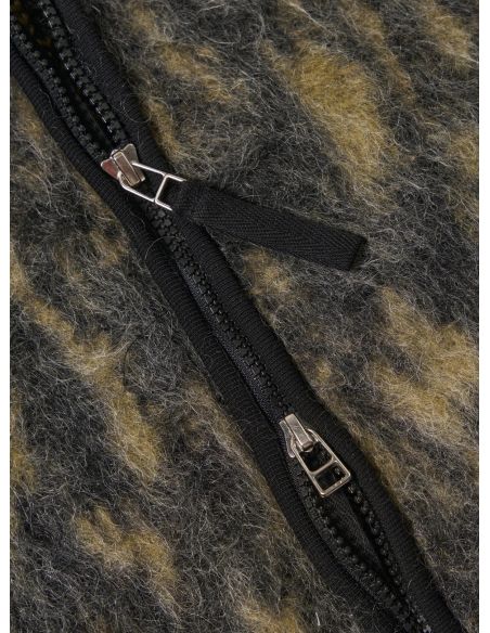 CHARCOAL DOLCE FLEECE ZIP GILET