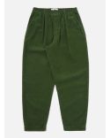 PANTALON DE SURVÊTEMENT PLISSÉ VELOURS CÔTELÉ VERT
