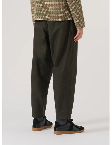 PANTALON DE SURVÊTEMENT PLISSÉ LUCCA SUITING OLIVE