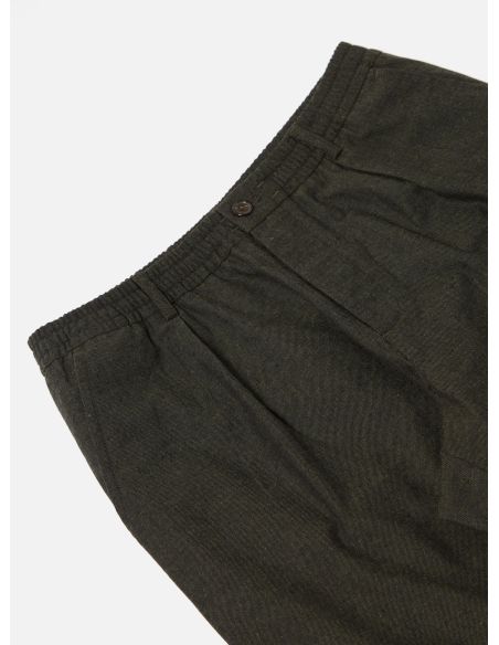 OLIVE LUCCA SUITING PLEATED TRACK PANT