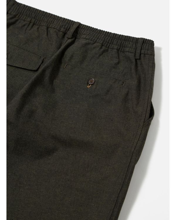 OLIVE LUCCA SUITING PLEATED TRACK PANT