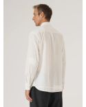 CHEMISE POPELINE PATCHS BLANC