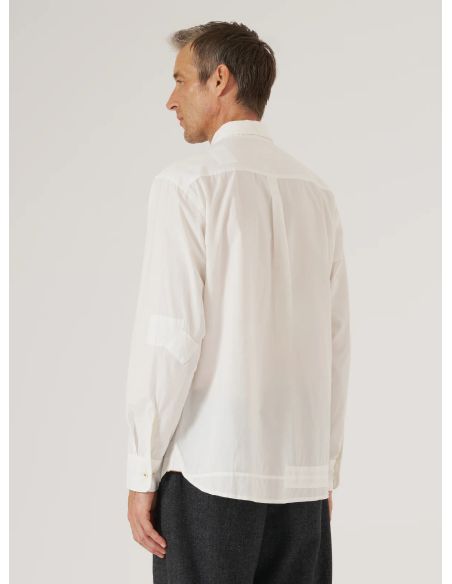 CHEMISE POPELINE PATCHS BLANC