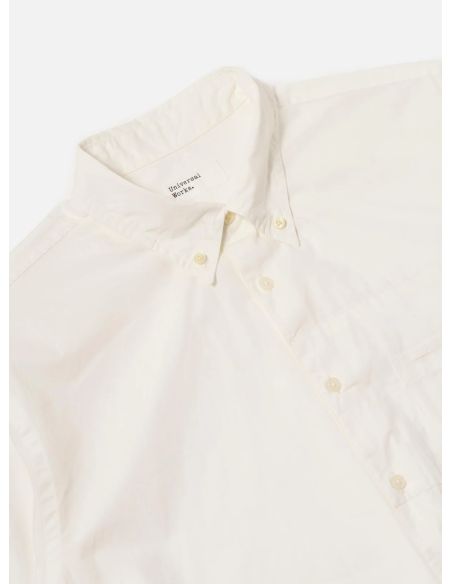 CHEMISE POPELINE PATCHS BLANC