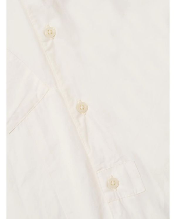 WHITE POPLIN PATCHED LAZY DAY SHIRT