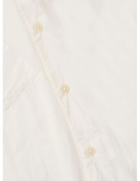 WHITE POPLIN PATCHED LAZY DAY SHIRT