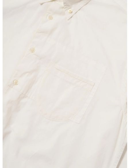 WHITE POPLIN PATCHED LAZY DAY SHIRT