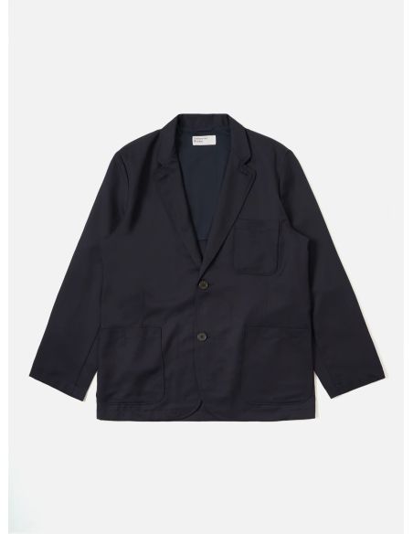 VESTE DE COSTUME À DEUX BOUTONS BLEU MARINE