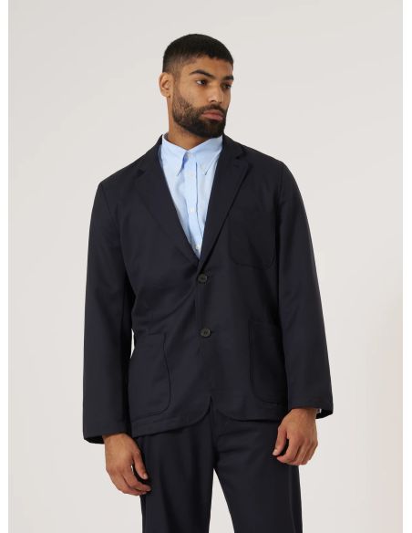 NAVY TWO BUTTON SUITING JACKET