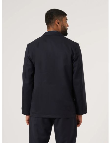 VESTE DE COSTUME À DEUX BOUTONS BLEU MARINE
