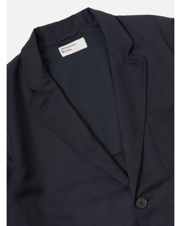 VESTE DE COSTUME À DEUX BOUTONS BLEU MARINE