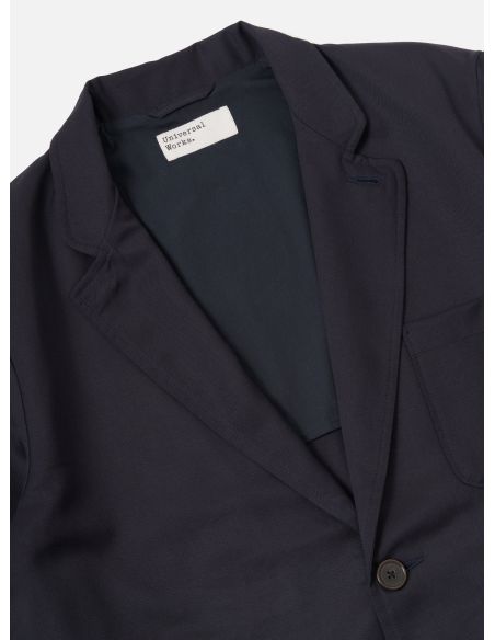 VESTE DE COSTUME À DEUX BOUTONS BLEU MARINE