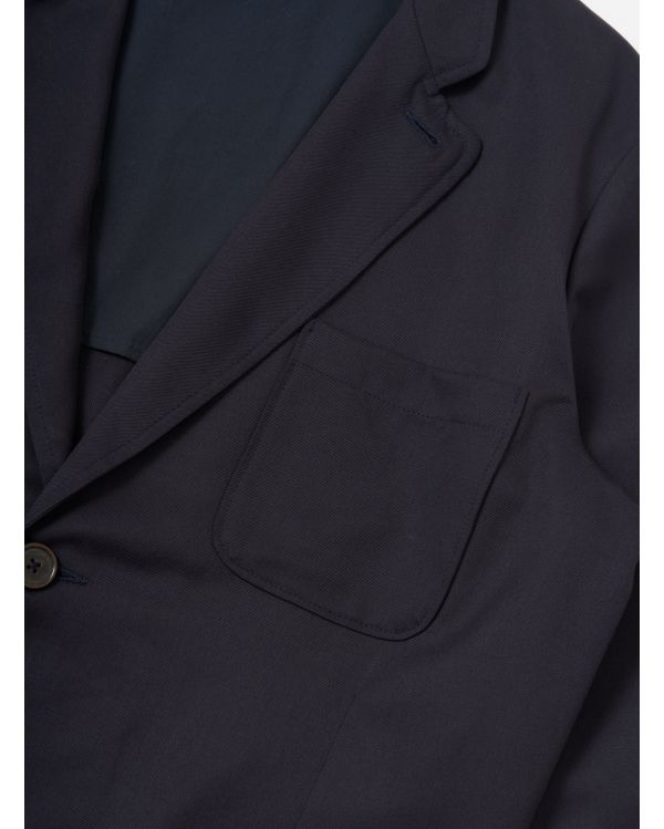 VESTE DE COSTUME À DEUX BOUTONS BLEU MARINE