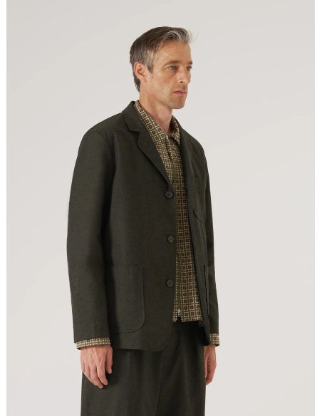 OLIVE LUCCAS THREE BUTTON SUITING JACKET