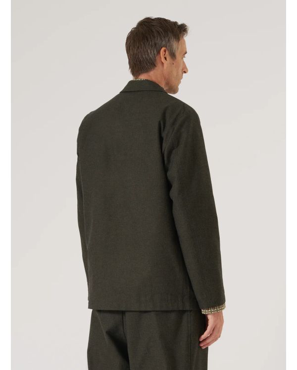 VESTE DE COSTUME TROIS BOUTONS LUCCA OLIVE 2