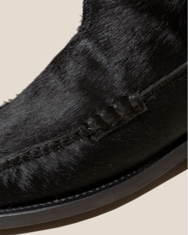 ANDREU CALF HAIR BLACK BOOT