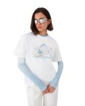 TSHIRT IMPRIMÉ SKI BLANC