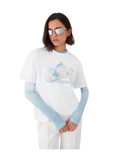 SKI PRINTED TSHIRT WHITE