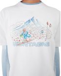 TSHIRT IMPRIMÉ SKI BLANC