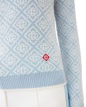 PULL MONOGRAM BLEU CLAIRE