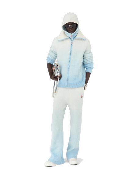 VESTE EN MAILLE FLUFFY DÉGRADÉE