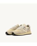 REELWIND WOMEN'S SUEDE AND PLATINUM ECRU LEATHER SNEAKERS