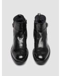 CHRONICLE 068 BLACK LEATHER ANKLE BOOTS