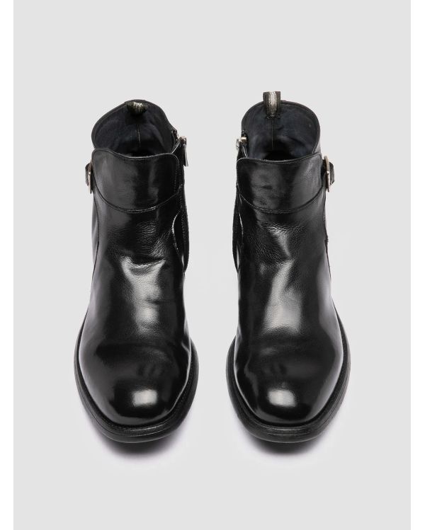 CHRONICLE 068 BLACK LEATHER ANKLE BOOTS 2