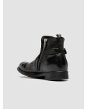 CHRONICLE 068 BLACK LEATHER ANKLE BOOTS