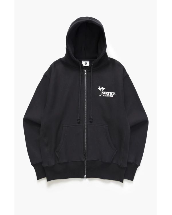 MARTINI ZIPPER HOODIE BLACK