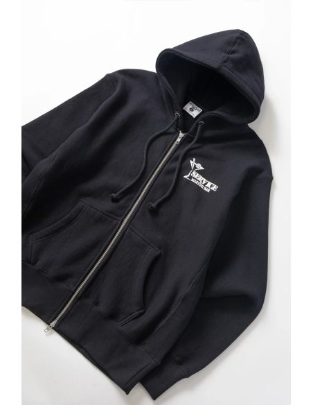 SWEAT À CAPUCHE MARTINI ZIPPER NOIR