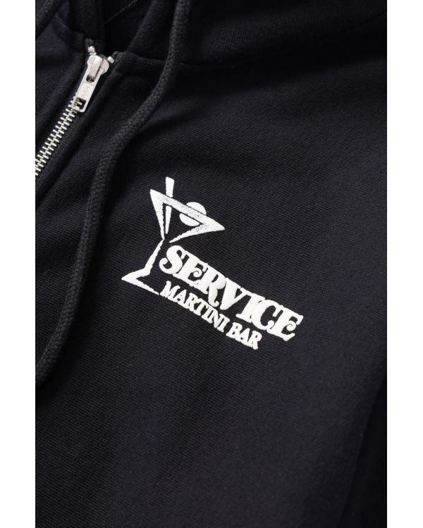 SWEAT À CAPUCHE MARTINI ZIPPER NOIR