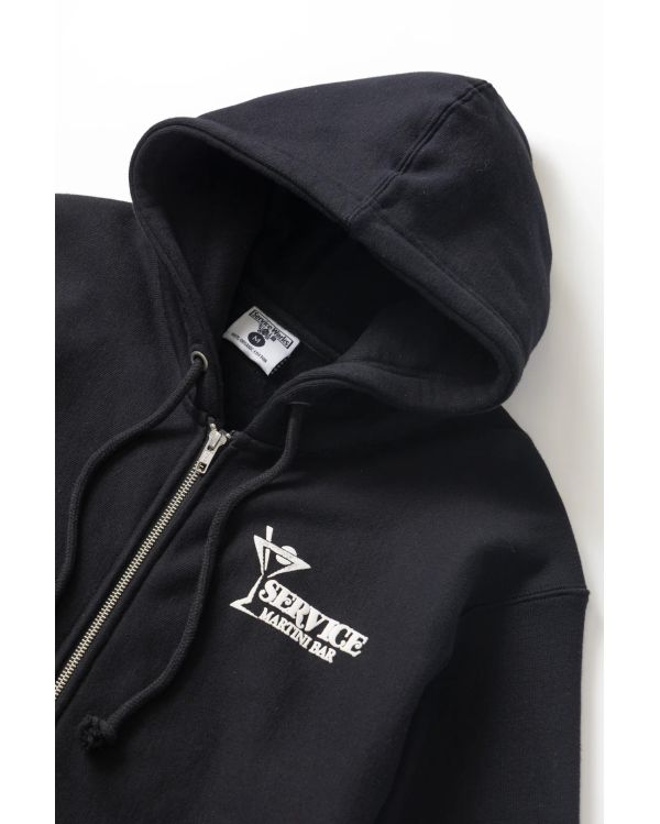 MARTINI ZIPPER HOODIE BLACK