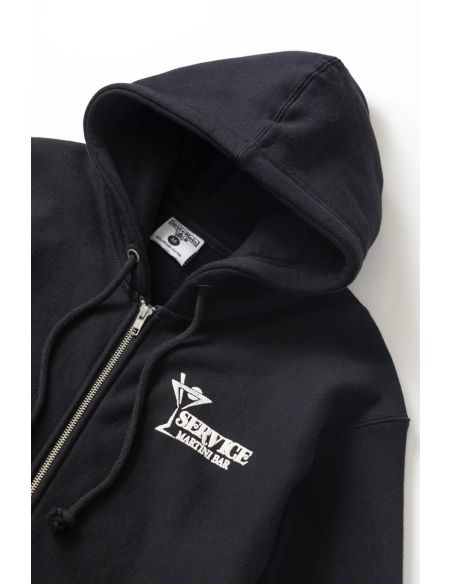 MARTINI ZIPPER HOODIE BLACK