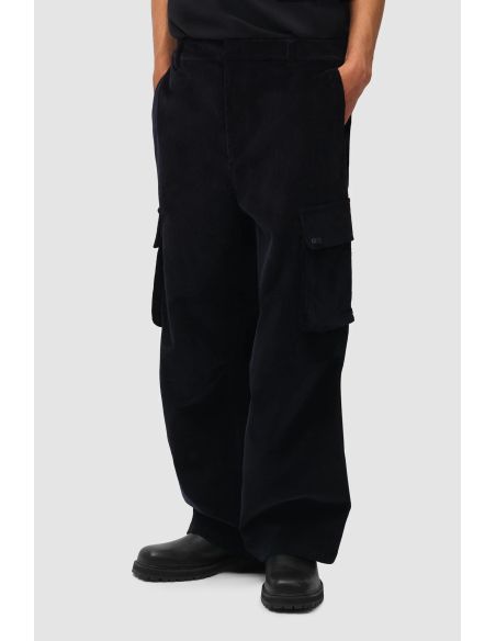 CORDUROY CARGO PANTS NAVY
