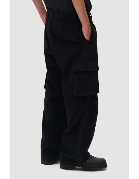CORDUROY CARGO PANTS NAVY