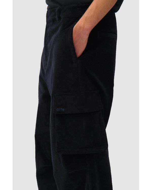 CORDUROY CARGO PANTS NAVY