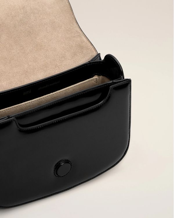 SAC NOIR PARIS CUIR GLACÉ