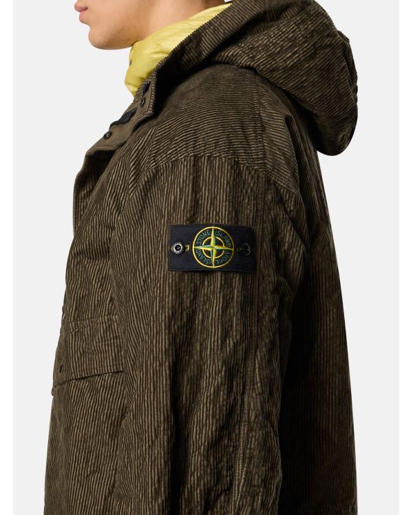WATER-REPELLENT PARKA 7100009 DOWN LINING MILITARY GREEN