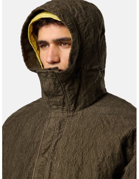 WATER-REPELLENT PARKA 7100009 DOWN LINING MILITARY GREEN
