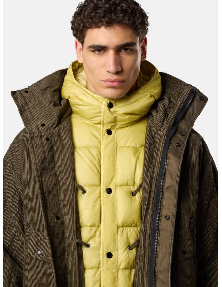 WATER-REPELLENT PARKA 7100009 DOWN LINING MILITARY GREEN