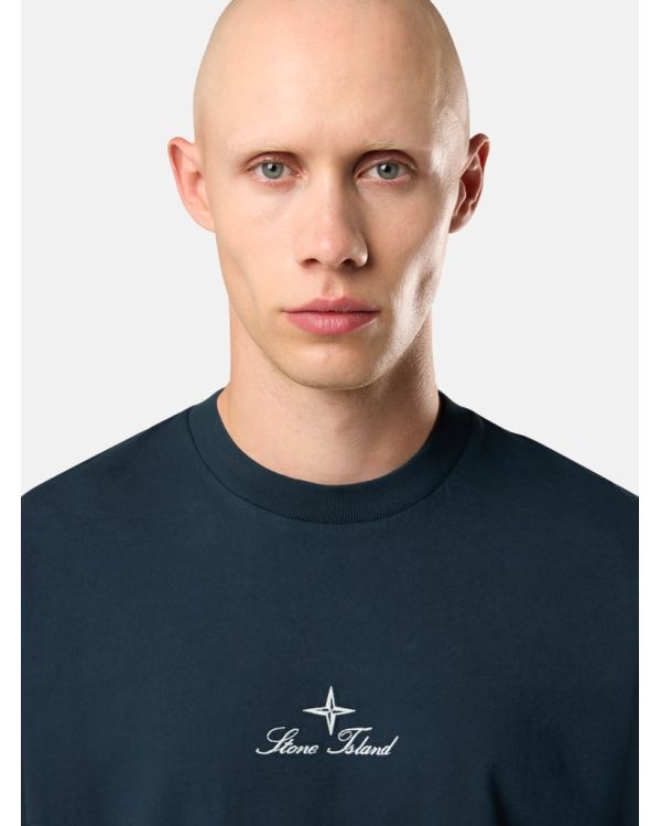 TSHIRT 2100021 COMBED ORGANIC COTTON JERSEY BLEU MARINE